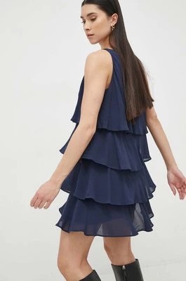Zdjęcie produktu Armani Exchange sukienka kolor granatowy mini oversize