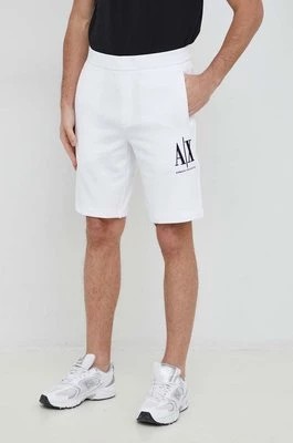 Zdjęcie produktu Armani Exchange szorty męskie kolor biały 8NZSPA ZJ1ZZ NOS