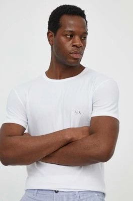 Zdjęcie produktu Armani Exchange t-shirt 2-pack męski kolor biały gładki 956005 CC282 NOS