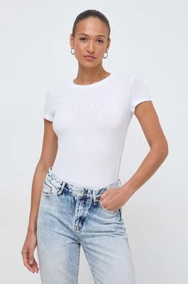 Zdjęcie produktu Armani Exchange t-shirt damski kolor biały 3DYT48 YJETZ