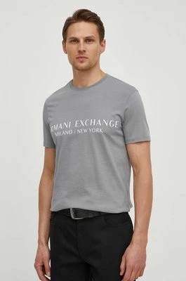 Zdjęcie produktu Armani Exchange t-shirt męski kolor szary z nadrukiem 8NZT72 Z8H4Z NOS