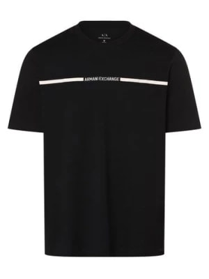Zdjęcie produktu Armani Exchange T-shirt męski Mężczyźni Bawełna niebieski nadruk,
