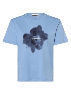 Zdjęcie produktu ARMEDANGELS T-shirt damski Kobiety Bawełna niebieski nadruk,