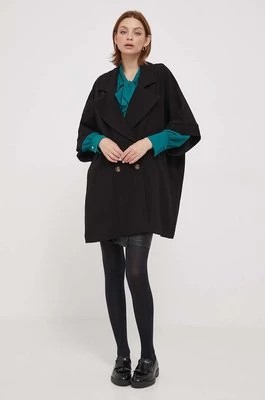 Zdjęcie produktu Artigli płaszcz damski kolor czarny przejściowy dwurzędowy