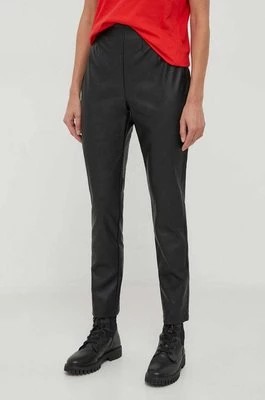 Zdjęcie produktu Artigli spodnie damskie kolor czarny proste high waist