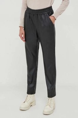 Zdjęcie produktu Artigli spodnie damskie kolor czarny proste high waist
