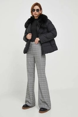 Zdjęcie produktu Artigli spodnie damskie kolor szary dzwony high waist