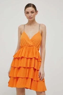 Zdjęcie produktu Artigli sukienka kolor pomarańczowy mini rozkloszowana