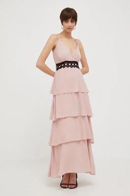 Zdjęcie produktu Artigli sukienka kolor różowy maxi rozkloszowana