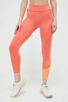 Zdjęcie produktu Asics legginsy treningowe Tiger kolor pomarańczowy z nadrukiem