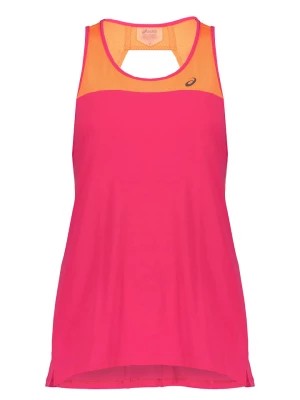 Zdjęcie produktu asics Top sportowy "Loose Strapy" w kolorze pomarańczowo-różowym rozmiar: XS
