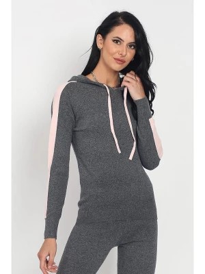 Zdjęcie produktu ASSUILI Sweter w kolorze antracytowo-jasnoróżowym rozmiar: 36