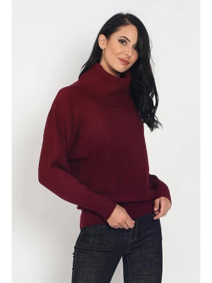 Zdjęcie produktu ASSUILI Sweter w kolorze bordowym rozmiar: 40