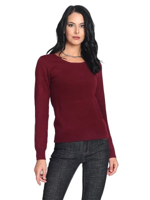 Zdjęcie produktu ASSUILI Sweter w kolorze bordowym rozmiar: 42