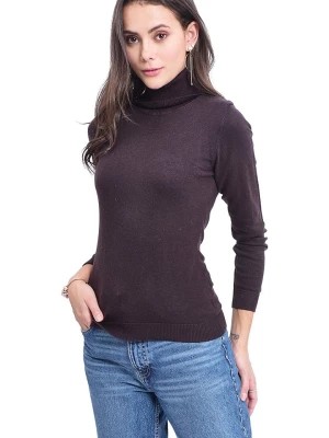 Zdjęcie produktu ASSUILI Sweter w kolorze ciemnobrązowym rozmiar: 40