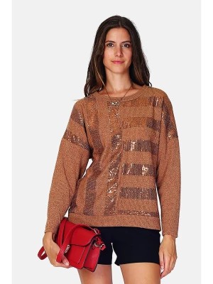 Zdjęcie produktu ASSUILI Sweter w kolorze jasnobrązowym rozmiar: 34
