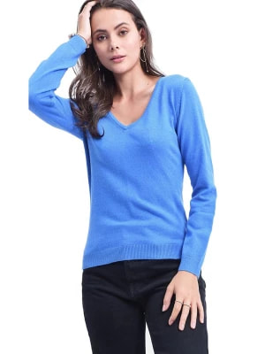 Zdjęcie produktu ASSUILI Sweter w kolorze niebieskim rozmiar: 40