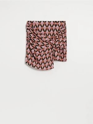 Zdjęcie produktu Asymetryczna spódnica mini z drapowaniem House
