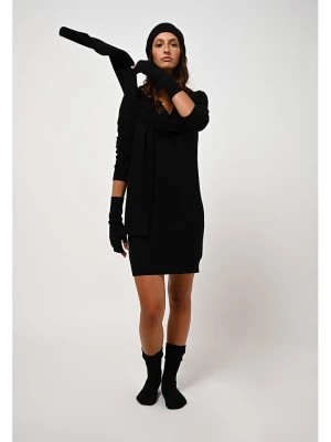 Zdjęcie produktu AUTHENTIC CASHMERE Kaszmirowa sukienka "Capelet" w kolorze czarnym rozmiar: M