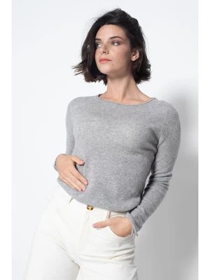 Zdjęcie produktu AUTHENTIC CASHMERE Kaszmirowy sweter "Criou" w kolorze szarym rozmiar: M