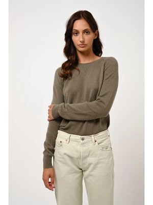 Zdjęcie produktu AUTHENTIC CASHMERE Kaszmirowy sweter "Etret" w kolorze khaki rozmiar: L