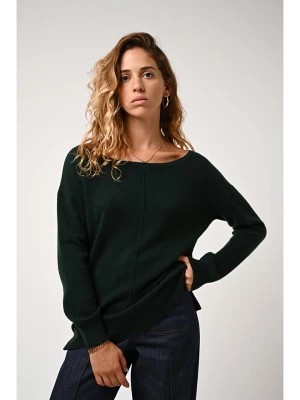 Zdjęcie produktu AUTHENTIC CASHMERE Kaszmirowy sweter "Faraut" w kolorze ciemnozielonym rozmiar: S