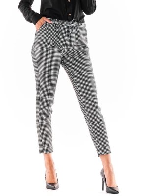 Zdjęcie produktu Awama Spodnie w kolorze czarno-białym rozmiar: M