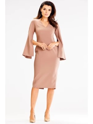 Zdjęcie produktu Awama Sukienka w kolorze beżowym rozmiar: M