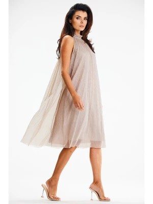 Zdjęcie produktu Awama Sukienka w kolorze beżowym rozmiar: L/XL