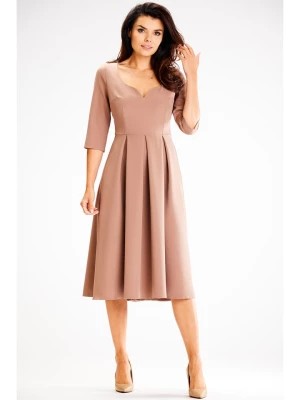 Zdjęcie produktu Awama Sukienka w kolorze beżowym rozmiar: XL