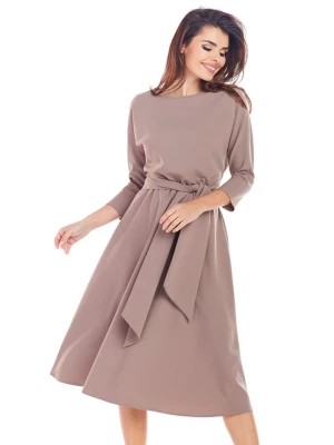 Zdjęcie produktu Awama Sukienka w kolorze jasnobrązowym rozmiar: XL