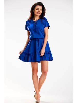 Zdjęcie produktu Awama Sukienka w kolorze niebieskim rozmiar: L/XL