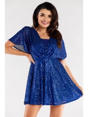 Zdjęcie produktu Awama Sukienka w kolorze niebieskim rozmiar: XL