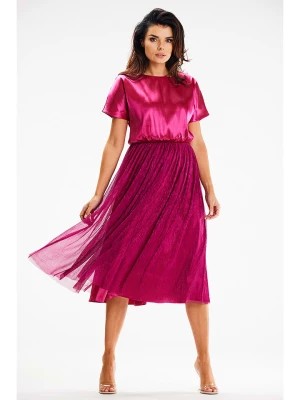 Zdjęcie produktu Awama Sukienka w kolorze różowym rozmiar: S