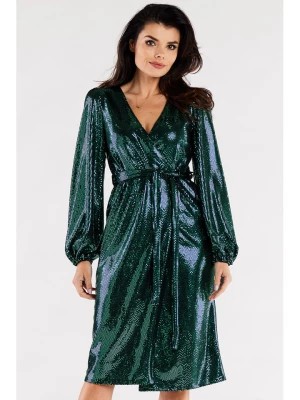 Zdjęcie produktu Awama Sukienka w kolorze zielonym rozmiar: S
