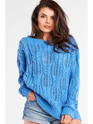 Zdjęcie produktu Awama Sweter w kolorze niebieskim rozmiar: onesize