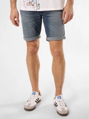 Zdjęcie produktu Aygill's Męskie spodenki jeansowe - Newcastle Mężczyźni Jeansy niebieski jednolity,