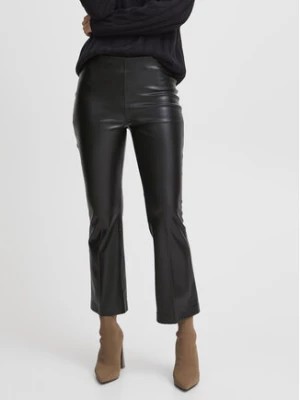 Zdjęcie produktu b.young Spodnie z imitacji skóry 20812418 Czarny Regular Fit