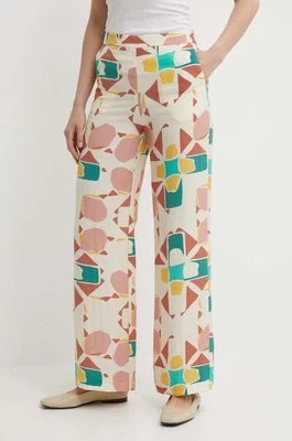 Zdjęcie produktu BA&SH spodnie AARON damskie kolor beżowy proste high waist 1E24AARO