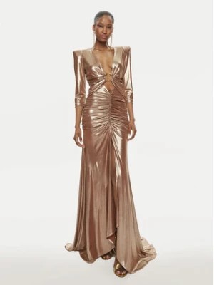 Zdjęcie produktu Babylon Sukienka wieczorowa S00858 Złoty Slim Fit