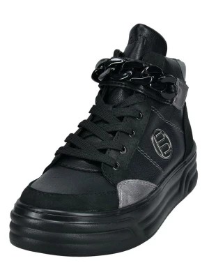 Zdjęcie produktu Bagatt Skórzane sneakersy w kolorze czarno-srebrnym rozmiar: 40