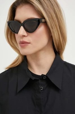 Zdjęcie produktu Balenciaga okulary przeciwsłoneczne damskie kolor czarny BB0270S