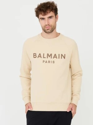 Zdjęcie produktu BALMAIN Beżowa bluza Printed Sweatshirt