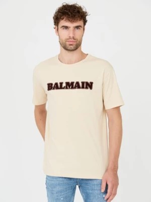 Zdjęcie produktu BALMAIN Beżowy t-shirt Retro Balmain Flock