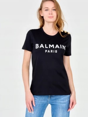 Zdjęcie produktu BALMAIN Czarny damski t-shirt z guzikami
