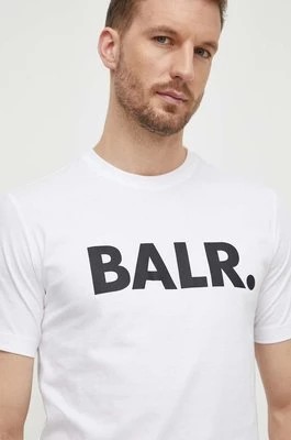 Zdjęcie produktu BALR. t-shirt bawełniany męski kolor biały z nadrukiem B1112 1048