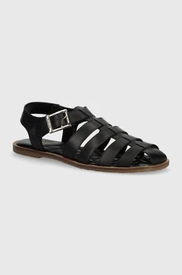 Zdjęcie produktu Barbour sandały skórzane Macy damskie kolor czarny LFO0683BK12