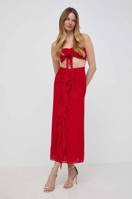 Zdjęcie produktu Bardot spódnica kolor czerwony midi prosta