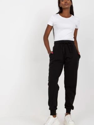 Zdjęcie produktu BASIC FEEL GOOD Czarne dresowe spodnie basic z kieszeniami