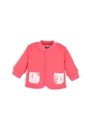 Zdjęcie produktu Bawełniana bluza niemowlęca z kieszeniami - różowa NINI